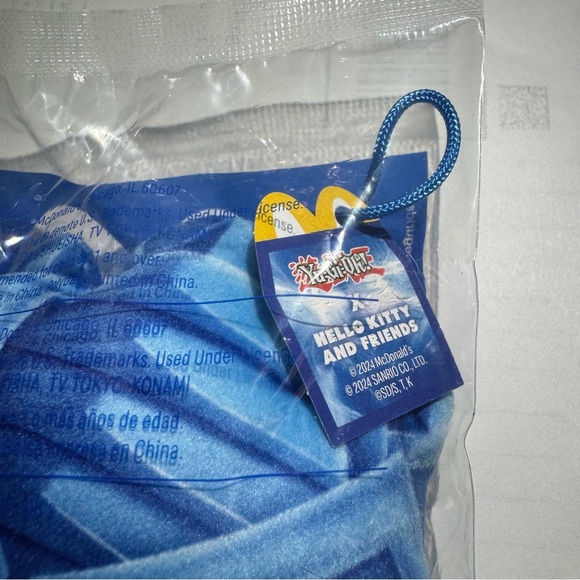 Sanrio Yu-Gi-Oh x Hello Kitty McDonalds Happy Meal 3” Plush #7 TuxedoSam Obelisk - Picture 5 of 8